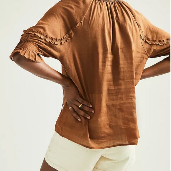Roma Ruffled Blouse - Anthropologie - Picture 6 of 6